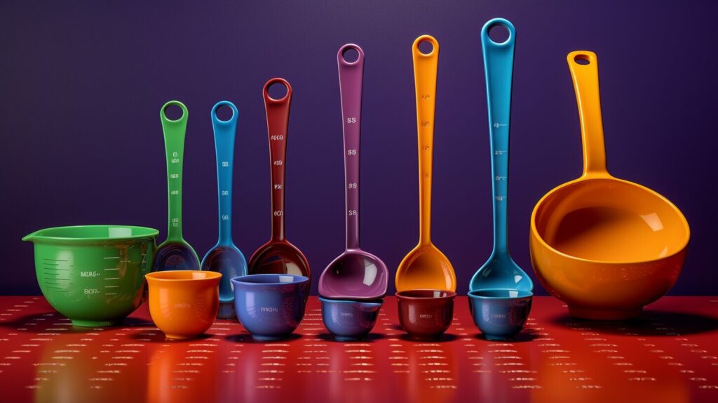 measuring cups and spoons